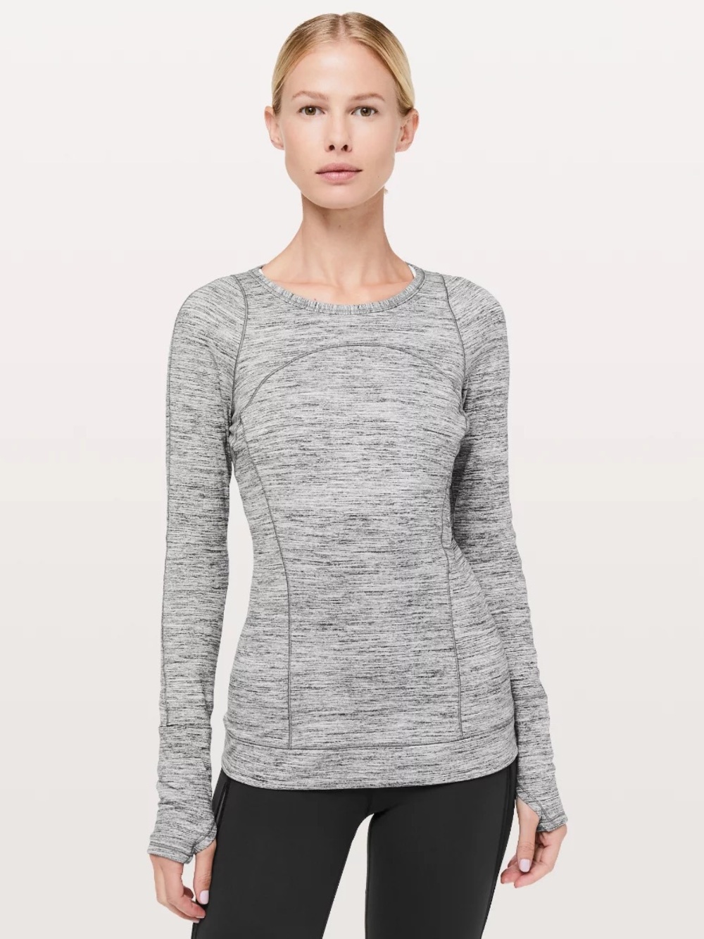 Lululemon Cypress Kiss Long Sleeve Grey Womens 10